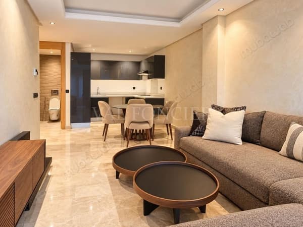 Location Studio neuf meublé avec terrasse proche Lycée Lyautey Bourgogne, Casablanca