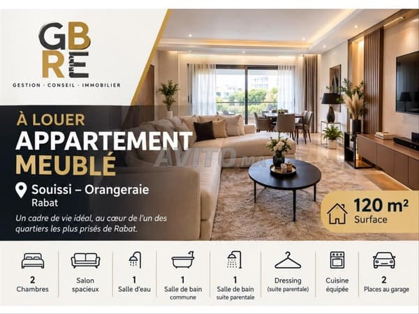 Prachtig gemeubileerd appartement te huur in l'Orangeraie