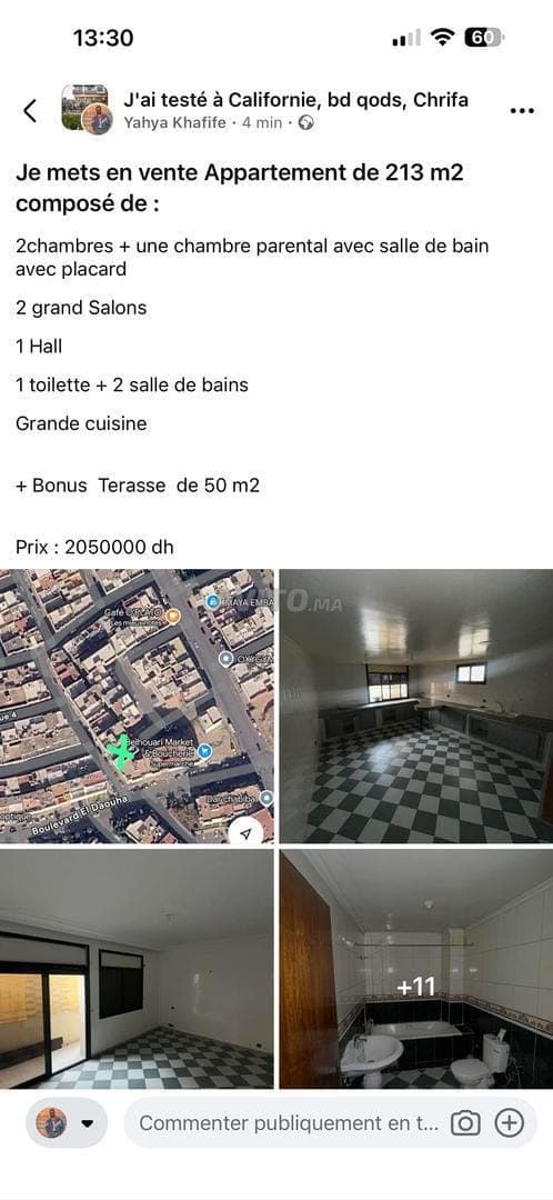 Appartement à vendre 213m² à Casablanca