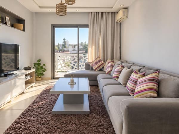 Furnished studio with terrace in Quartier des Hôpitaux, Casablanca