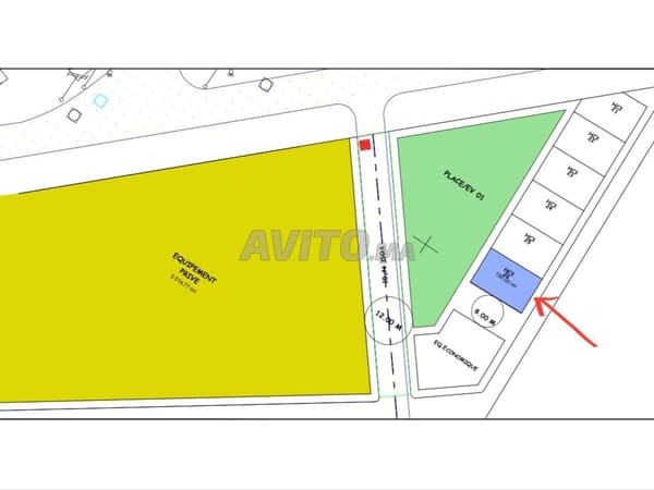 Terrain commercial 150m2 sur Laayoune
