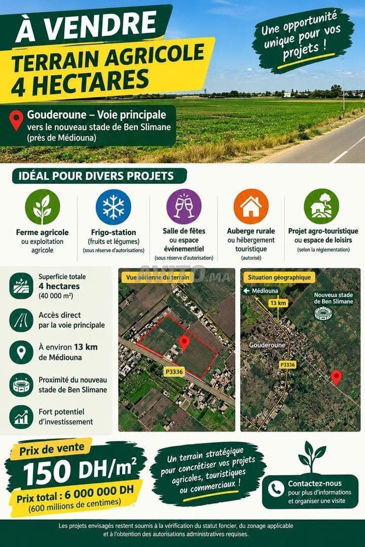 TERRAIN AGRICOLE DE 4 HEKTAR Investition