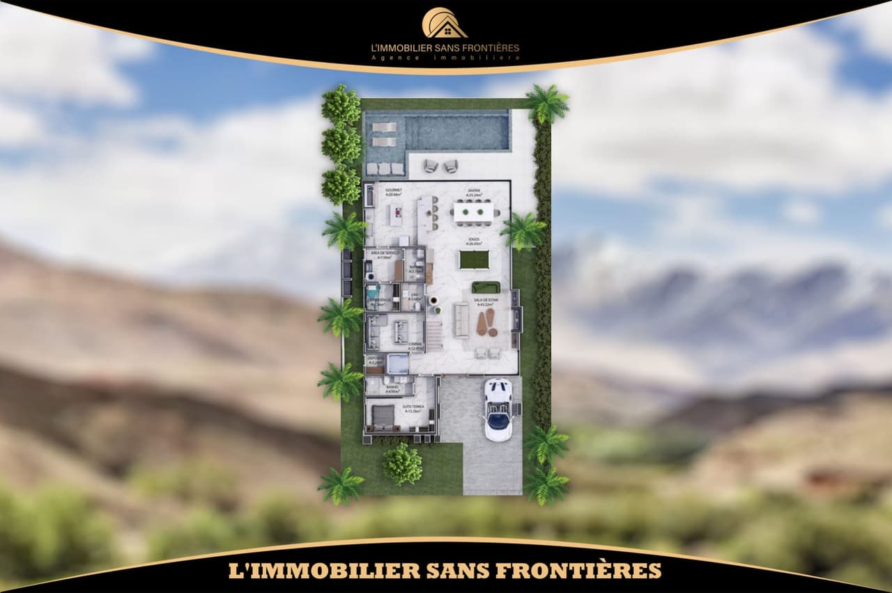 Terrain à vendre à Route d’Amizmiz, Marrakech — Plan autorisé — 2 000 m²