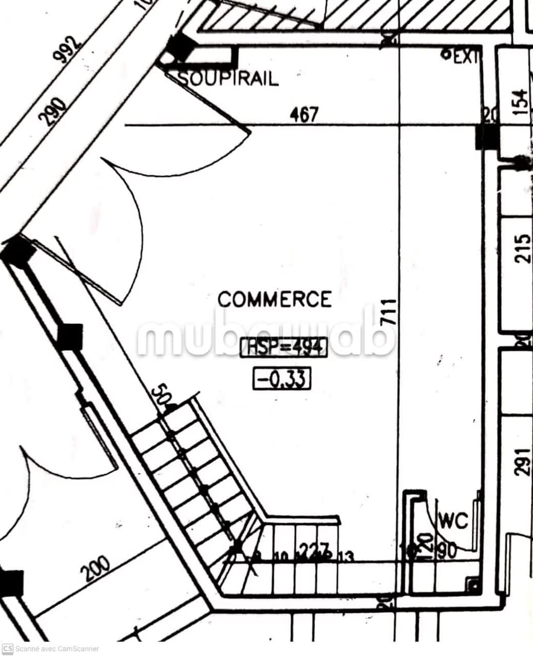Local Commercial de 45 m2 à Fès Route Ain Chkaf