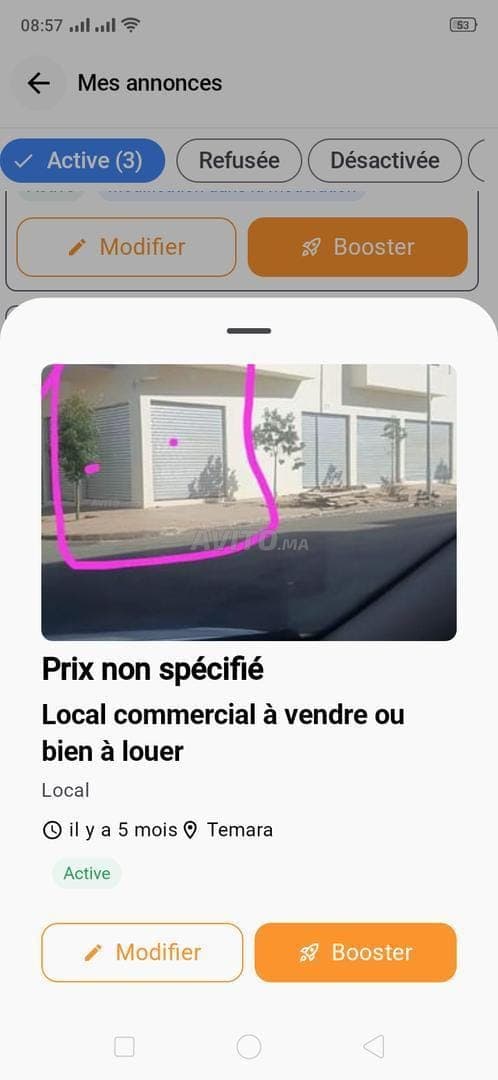 Local commercial à vendre