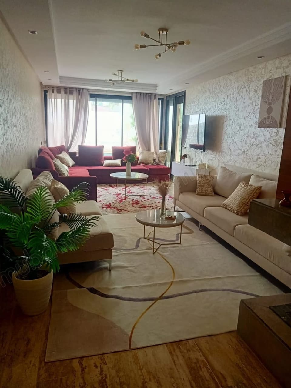 Furnished 5-bedroom villa for rent in Dar Bouazza
