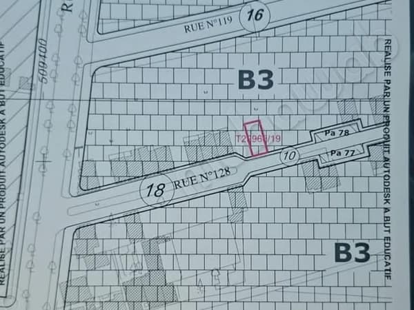 Terrain à vendre à Mertil. Superficie totale de 140 m²