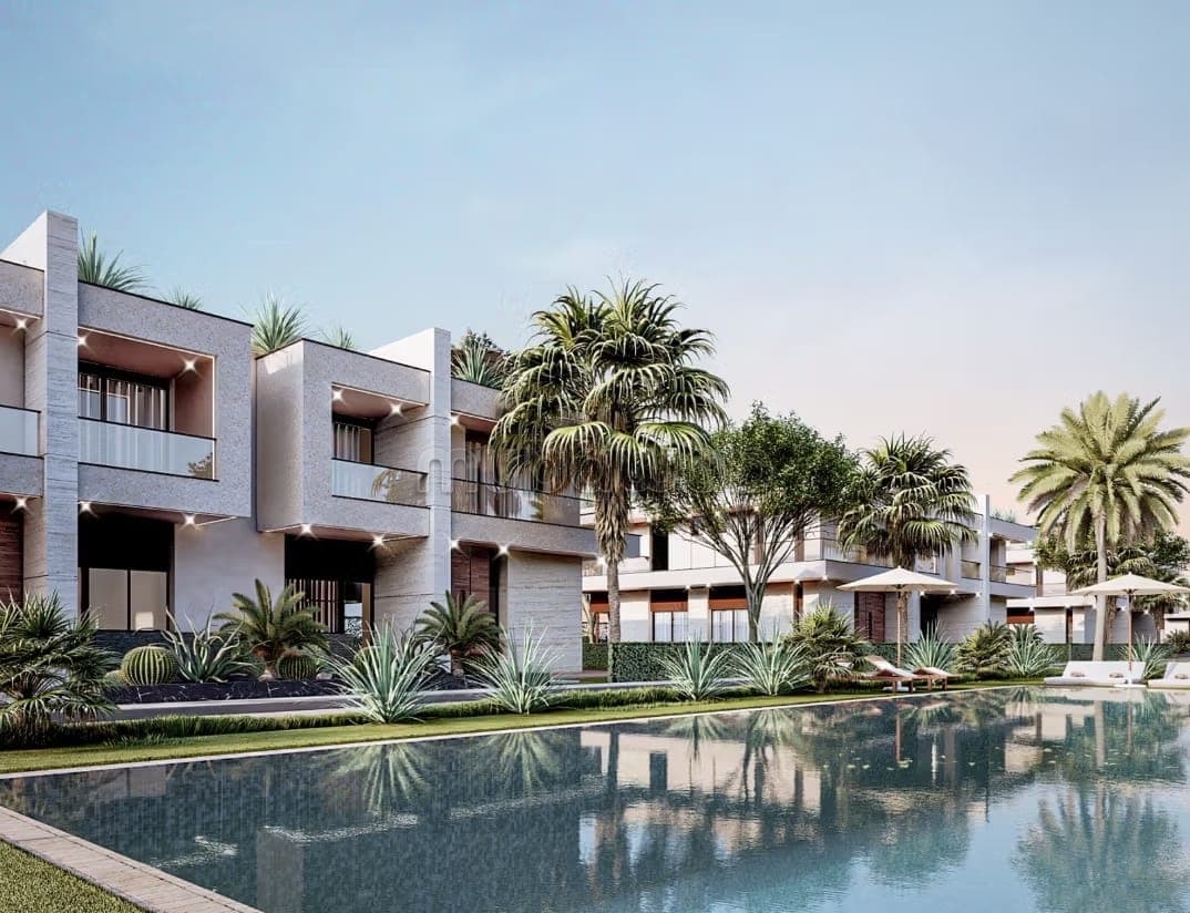 Dans domaine gardé à 10 km de Marrakech, superbe villa neuve avec piscine