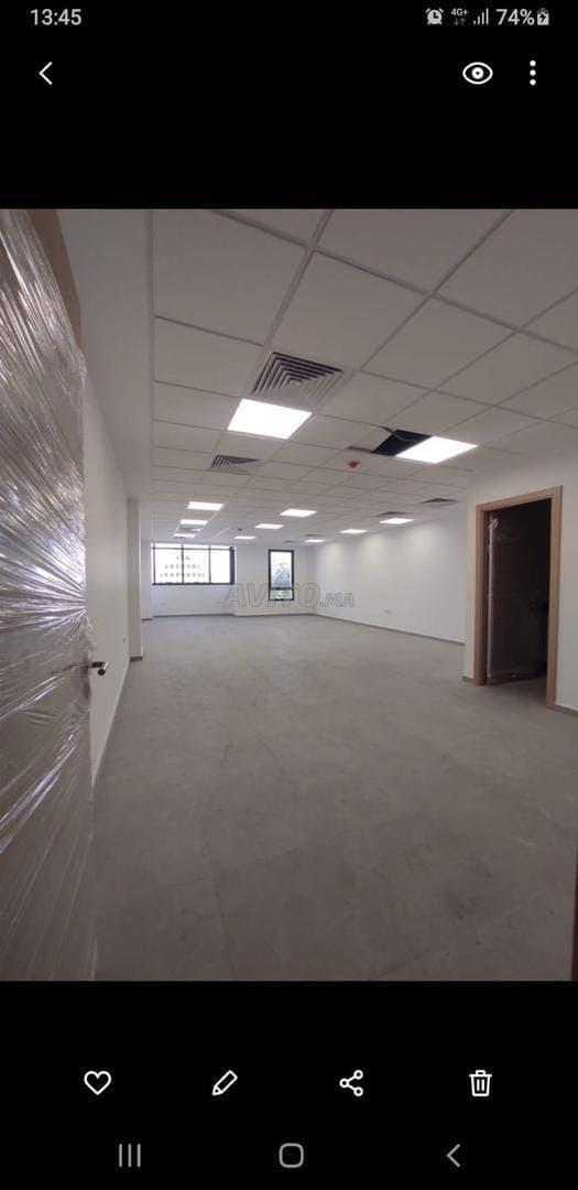 Plateau bureau 80 m² – Avenue Idriss Ier