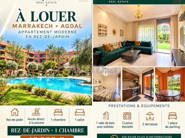 Appartement à louer 70 m² à Marrakech