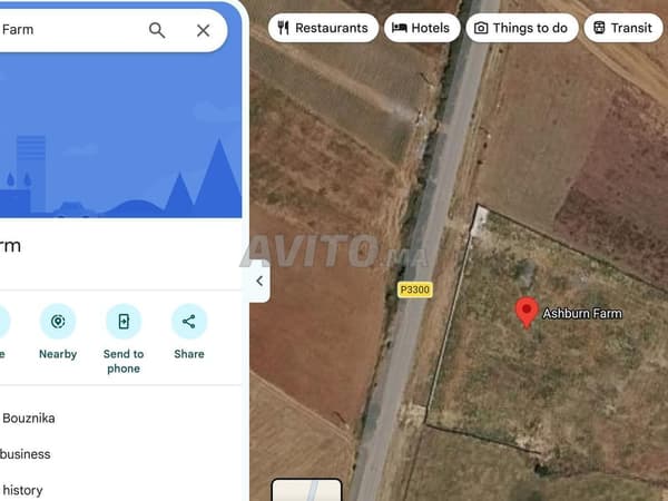 Terrein van 1 HA aan de hoofdweg, gevel van 90 m