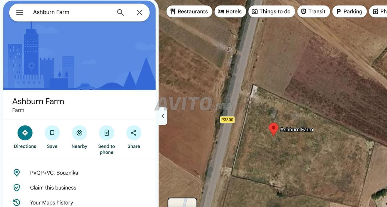 Terrein van 1 HA aan de hoofdweg, gevel van 90 m