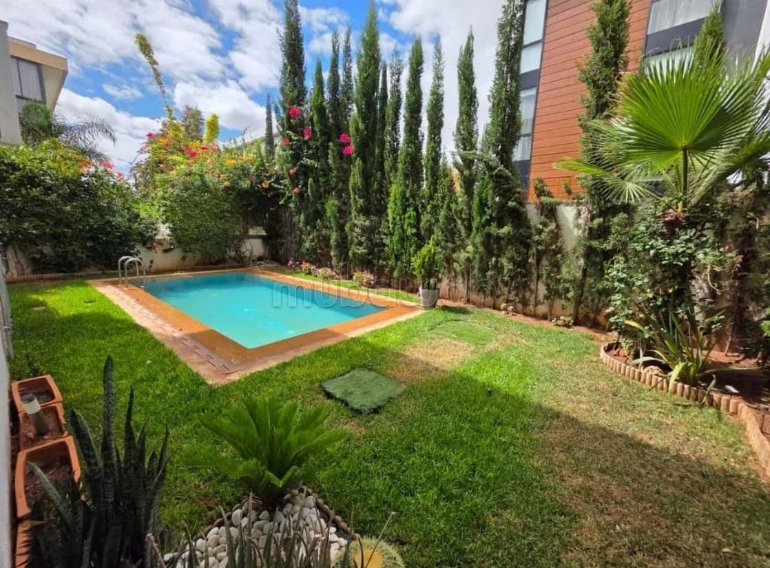 Sale of a beautiful apartment in Dar Bouazza. 2 bedrooms. Well furnished