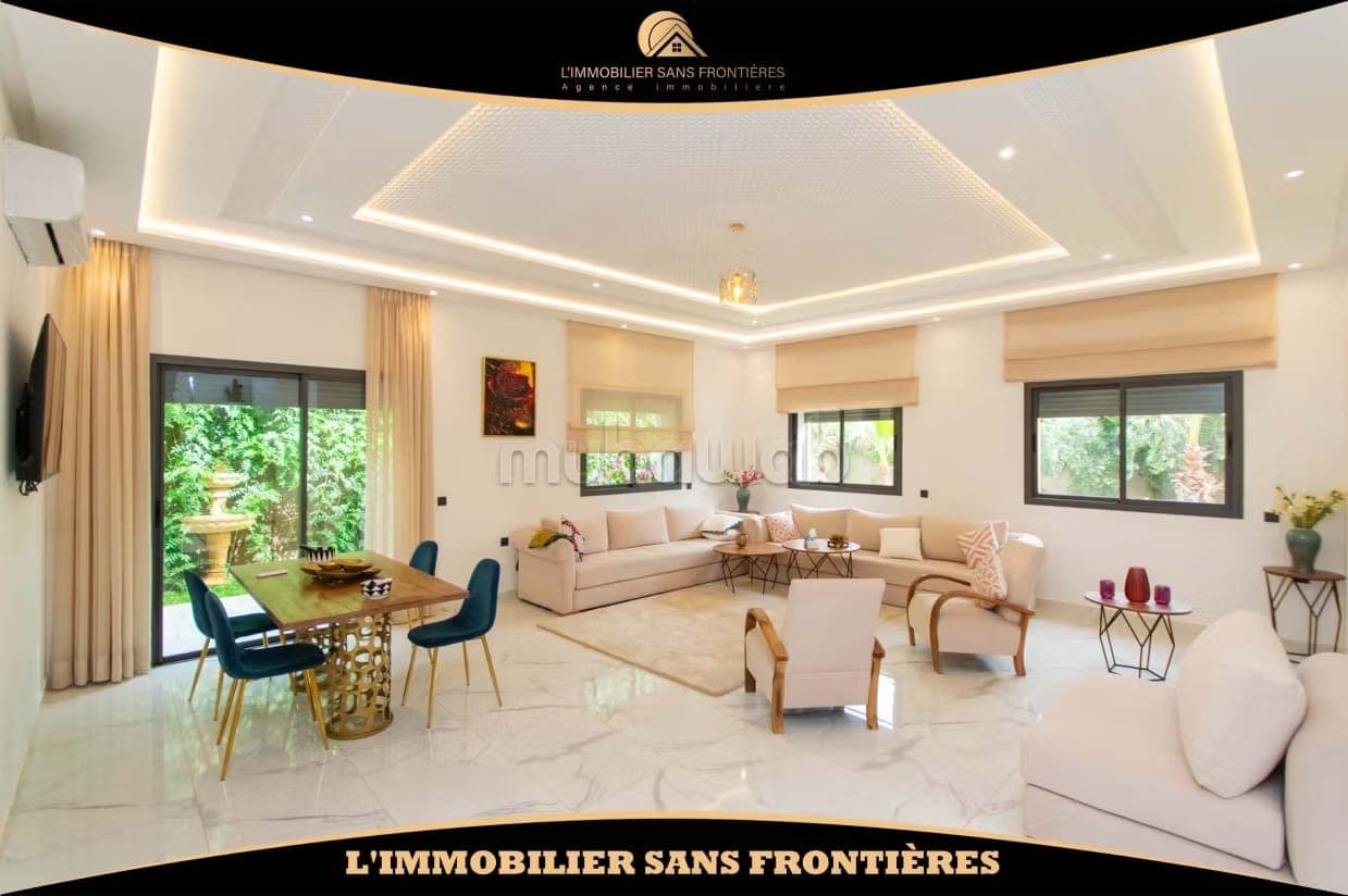 Möblierte Villa zu vermieten an der Route de Fès, Marrakech: Private Pool: 500 m²