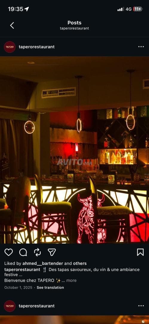 RESTAURANT-BAR IN VENDITA A GUÉLIZ
