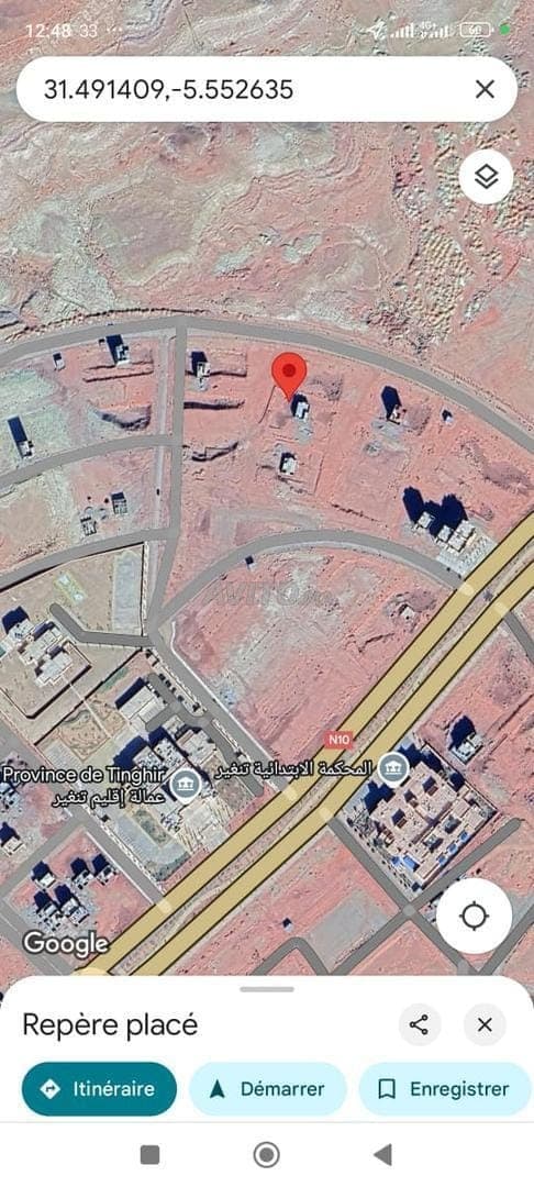 أرض اقتصادية للبيع في تجزئة المجد 3 بتنغير