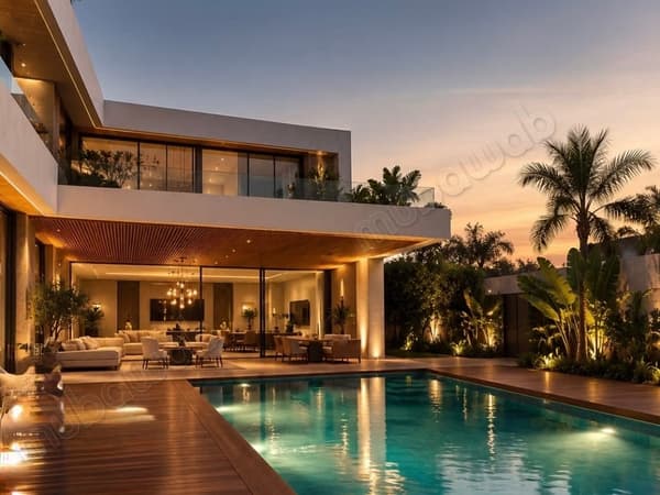 Magnifique villa à louer à Ain Diab Extension. Surface de 580 m². Bien meublé