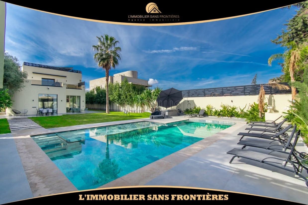 Villa meublée à vendre Deux piscines chauffées Targa, Marrakech