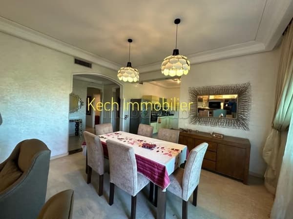 Joli appartement 3 chambres meublé à Gueliz