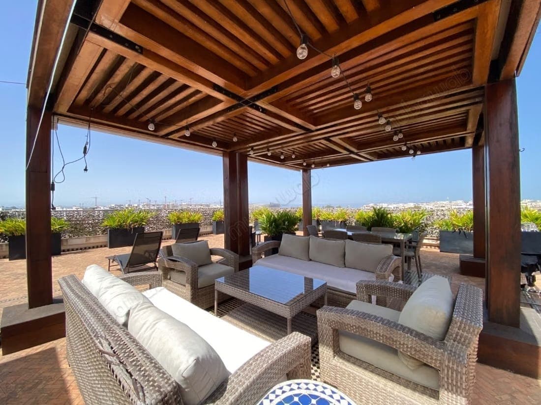 Penthouse à vendre à hay riad. 6 pieces. Avec ascenseur et terrasse