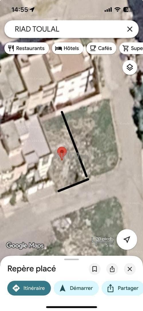 قطعة أرض 144 م² رياض طولال