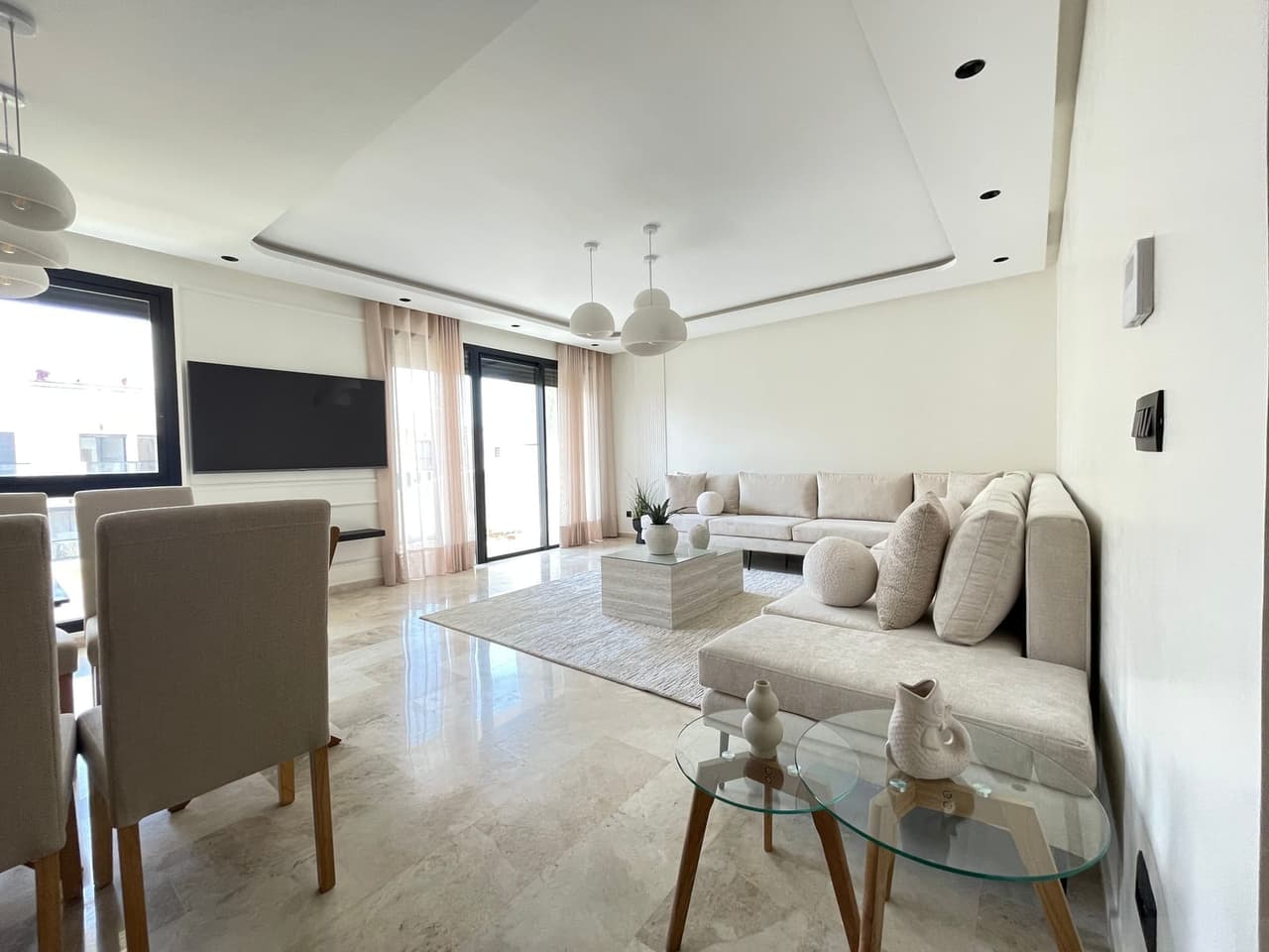 Appartement 132 m² à louer à Casablanca Ain Diab Extension 2