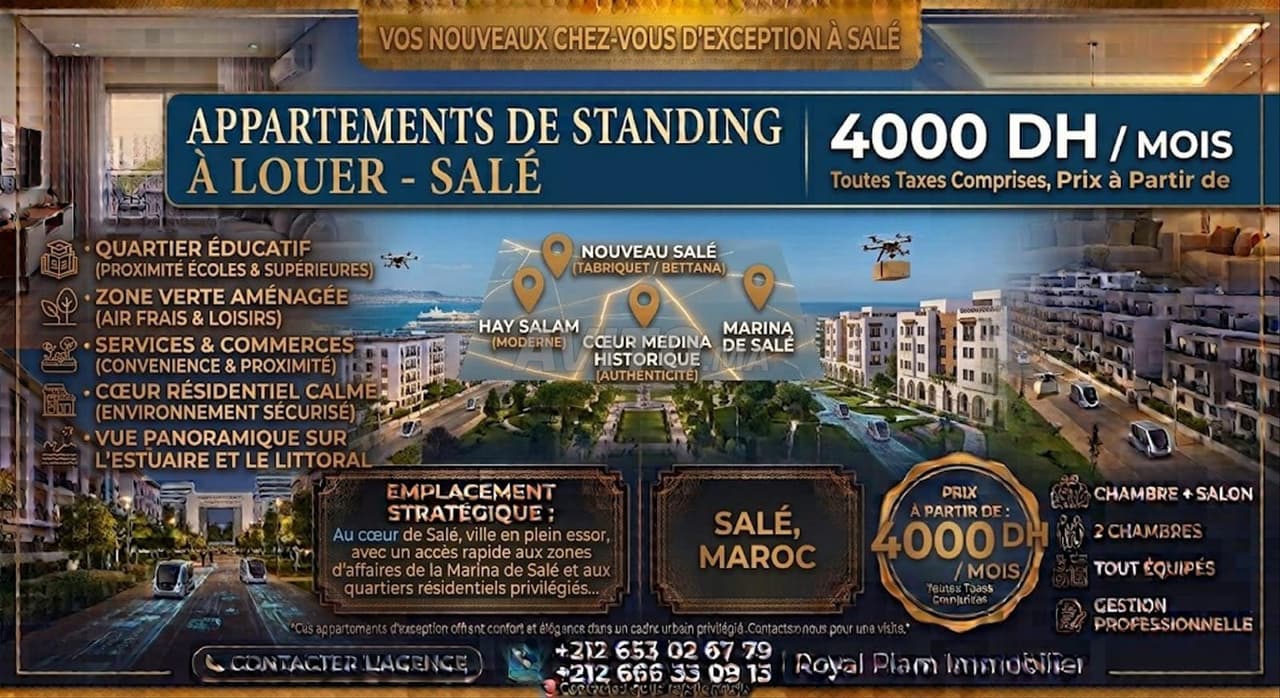 Appartementen te huur - Salé 🏡