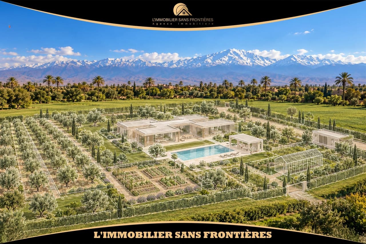 Titled land of 72,160 m² for sale on Route d'Agafay – Approximately 7,216 hectares at 5 km from…