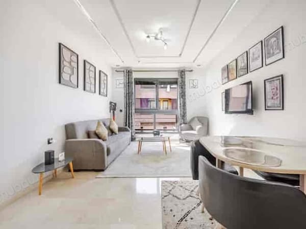 Appartement meublé moderne à louer – Ménara Garden, Guéliz