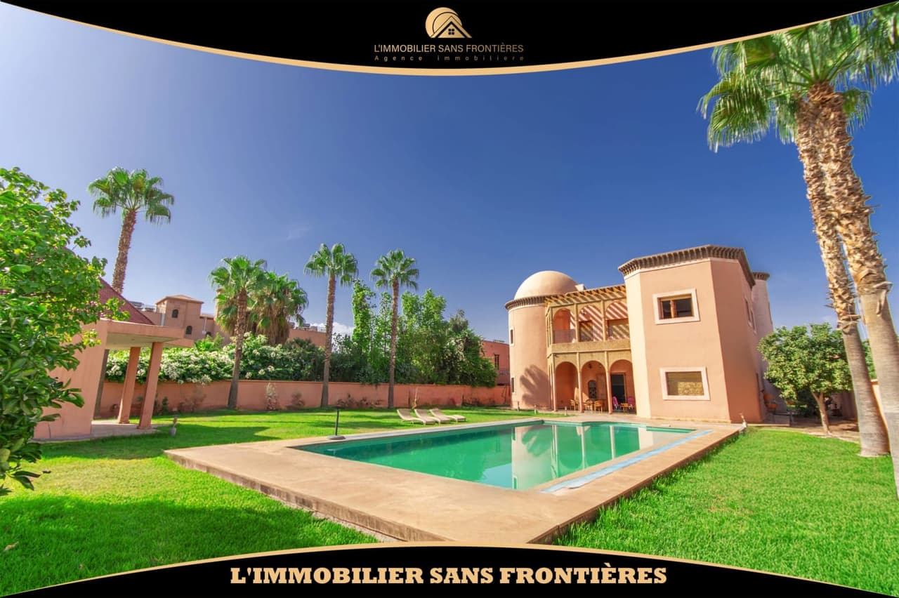 Villa titrée vide à vendre à Route d’Ourika km 4, Marrakech — Piscine — 2 009 m²