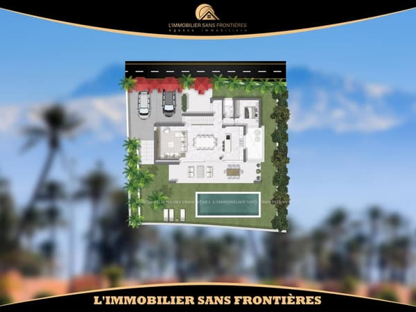 Terrain à Route d’Amizmiz km 9, 2 façades + Projet Alliances Darna, Marrakech : à vendre
