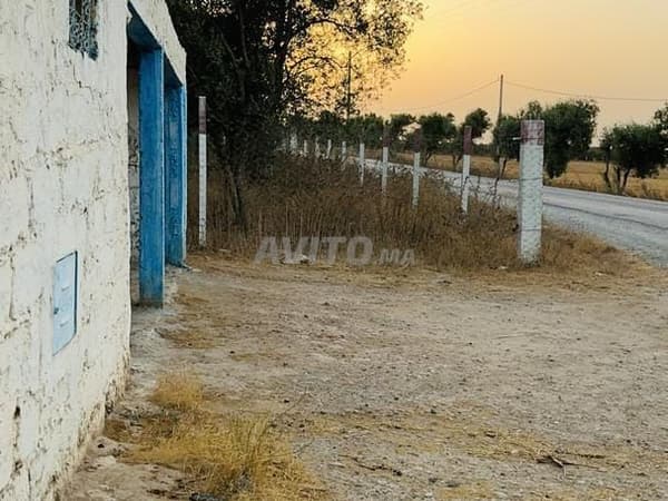 Terrain de 600 m² comprenant une maison et une étable sur la route