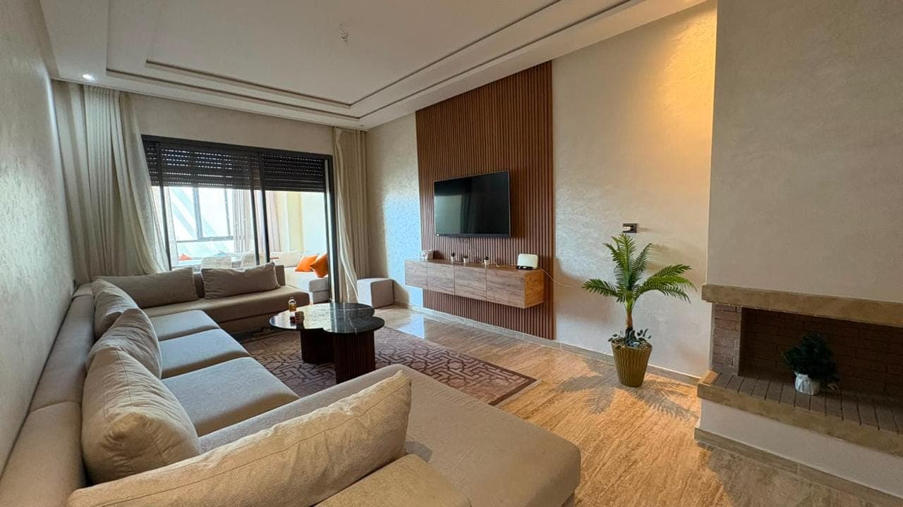 DAR BOUAZZA – شقة مفروشة للإيجار بثلاث غرف