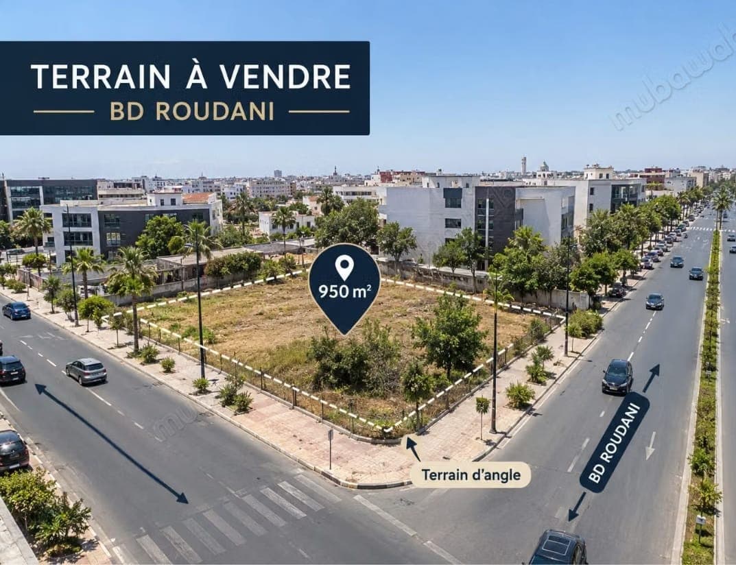 Terreno en venta – bd Roudan 950 m²