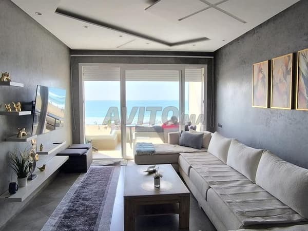 Apartment 111 m2 sea view, Mehdia Beach