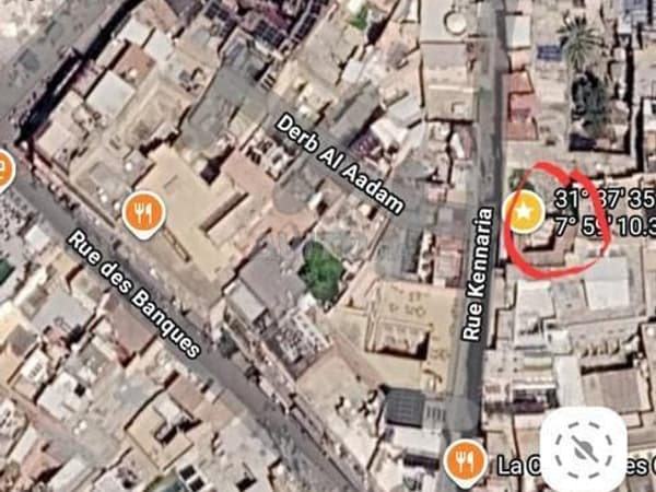 Vendita terreno centro Jemaa el Fna rue Kennaria