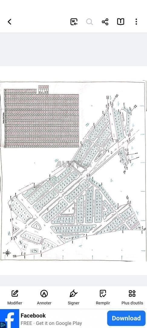 Terreno 112 m² R/2/Retrait lotissement Bichara