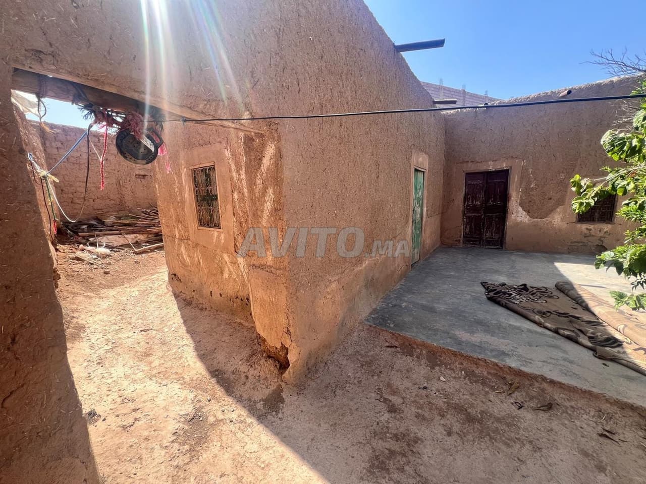Maison en terre à Laoudaya, environs de Marrakech