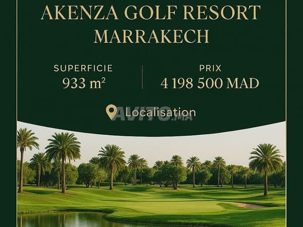 Terrain villa A vendre Akenza Golf