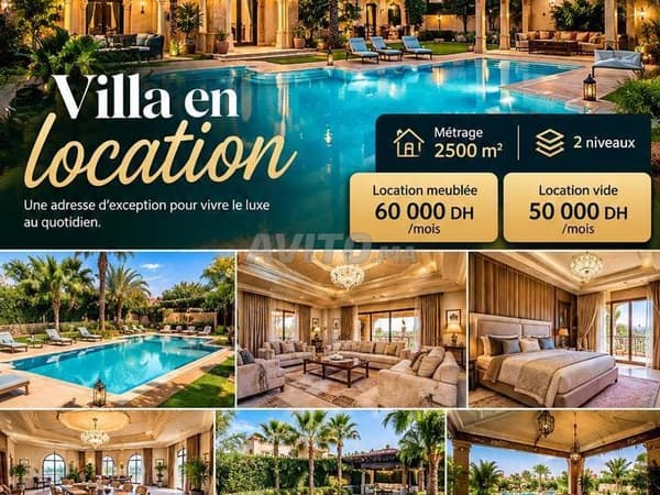 Luxueuse Villa Vide Ou meublé En Location