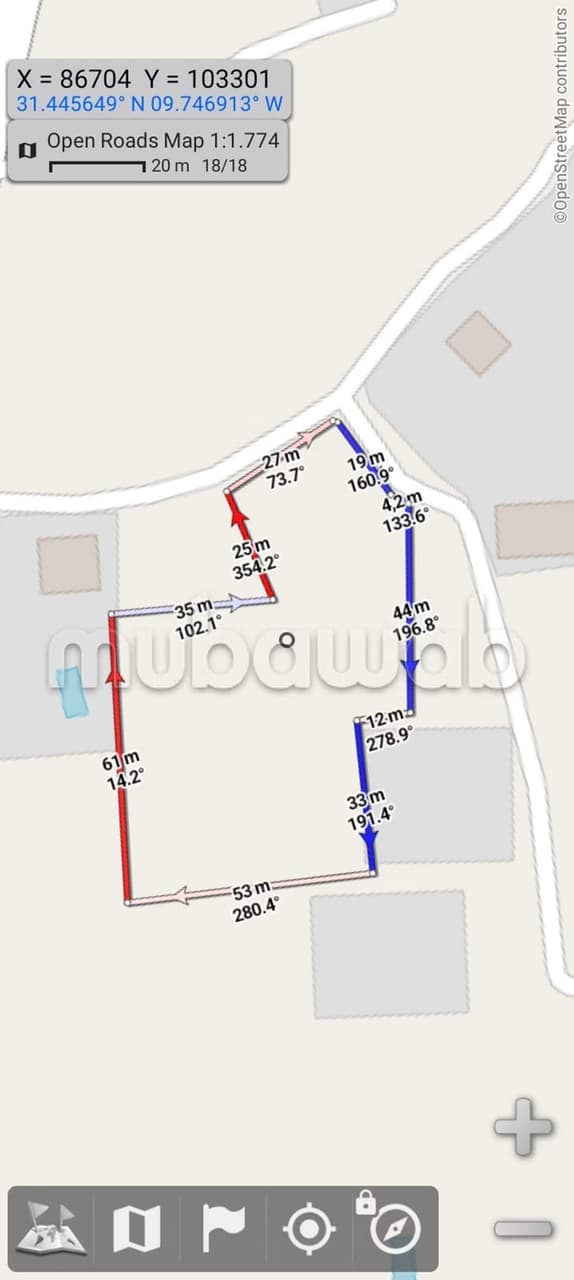 Titled land in Ghazoua KM 8 – Urban Zone D2, ideal for villas and investment