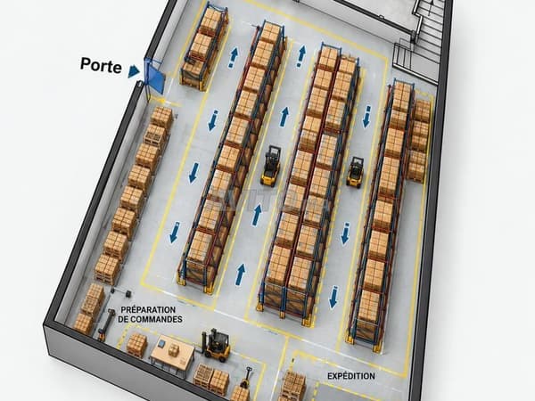 Entrepôt de stockage plein centre de Tanger