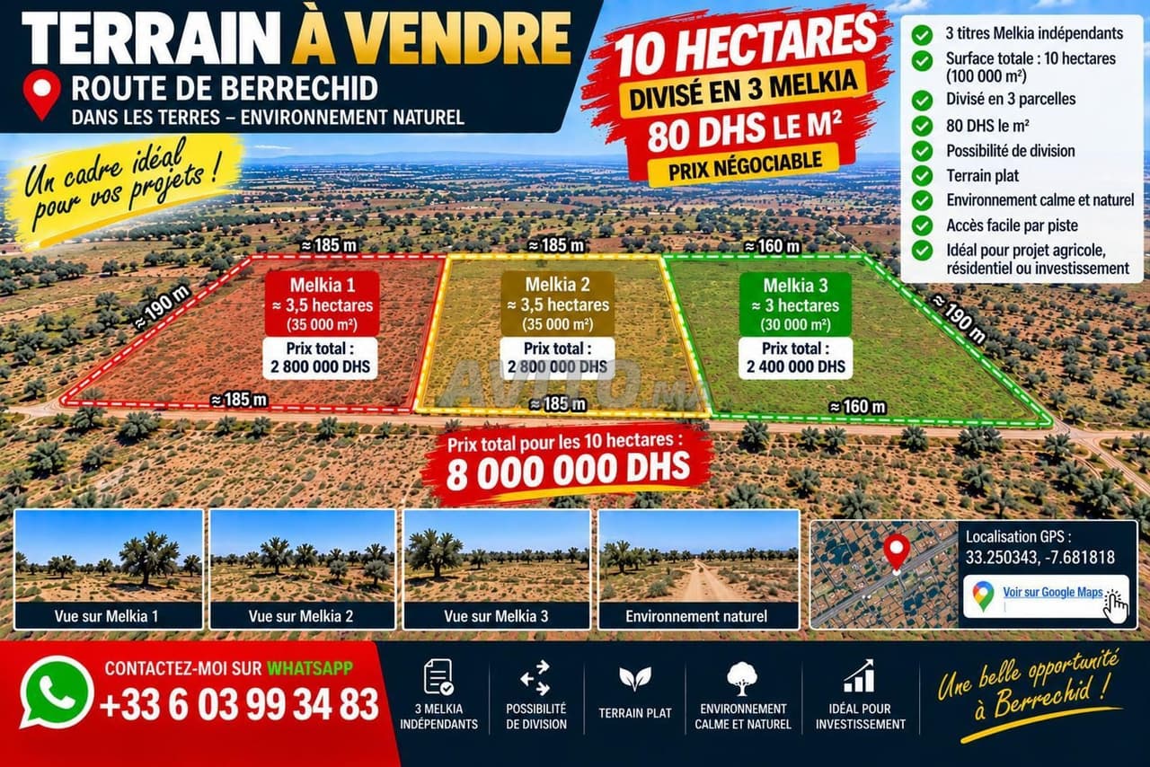 Terrain à vendre