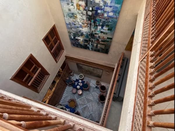 Riad mit Meerblick, an die Stadtmauer angrenzend, Medina
