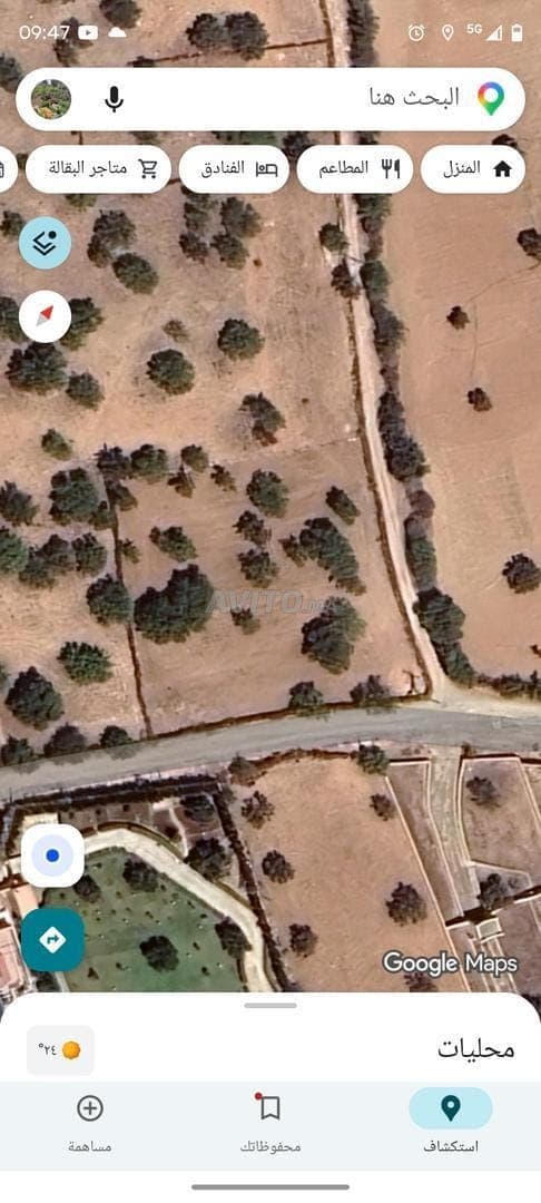 Terreno en venta en la comuna de Ounagha El Hararta