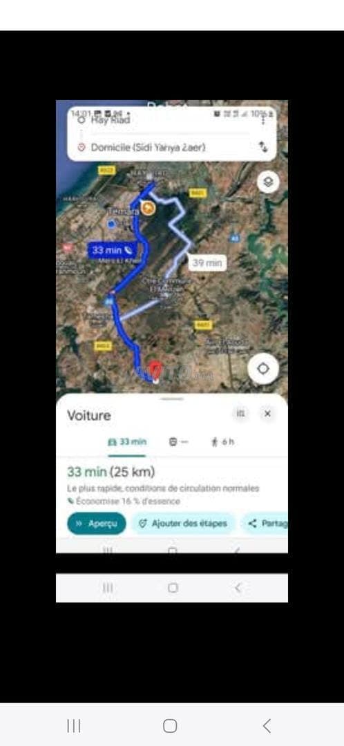 Grundstück von 1050m² zu verkaufen in Rebaâ nahe Sidi Yahya Zaer