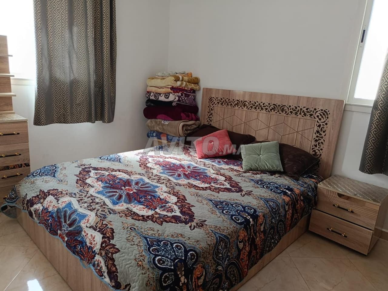 Appartement à louer à la journée à Salé Tabriquet, rue Salwa