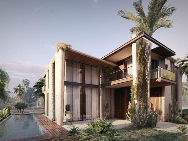 Sumptuous house for sale in Ennakhil Palmeraie. 6 large rooms. Large swimming pool