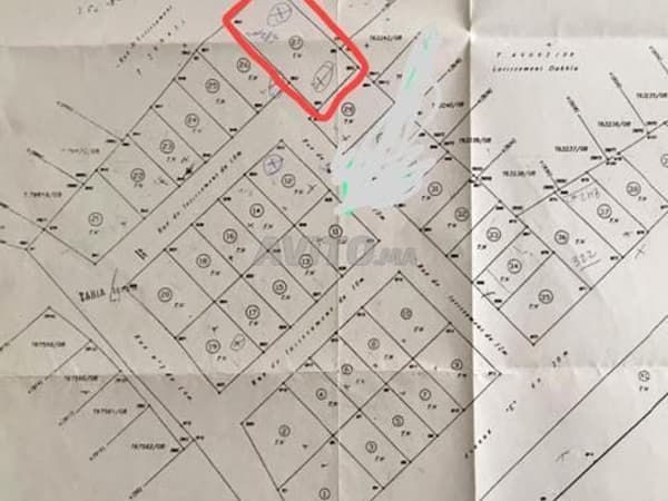 Plot of 582m² for sale Sidi Bouzid villa zone