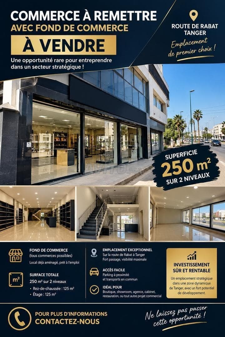 À vendre Fonds de Commerce avec location local